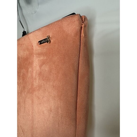 Guess Kids Girl Velvet Pull On Pants, Orange size 7 MSRP $49 - Picture 3 of 11